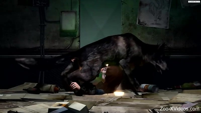 Порно с животными. Анимированное 3D порно видео с зоофилией и Элизабет